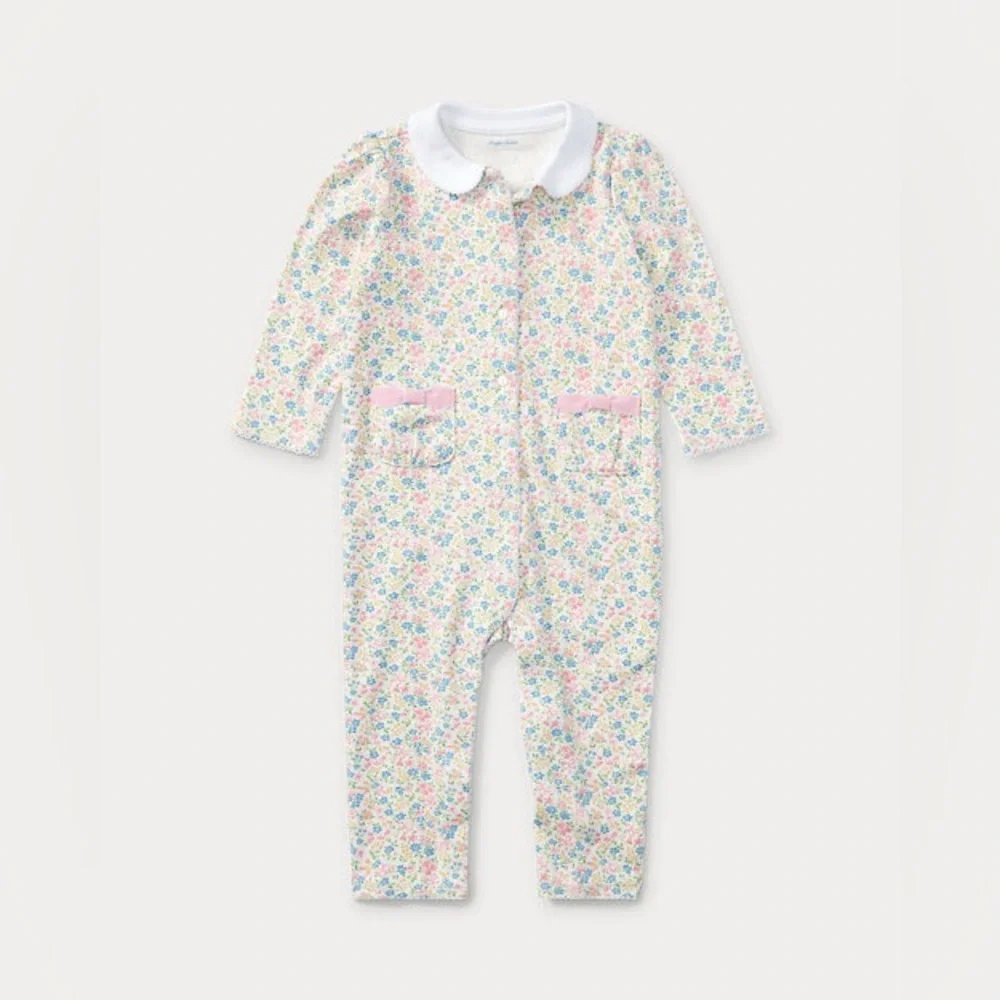 Ralph Lauren Floral-Print Cotton Coverall